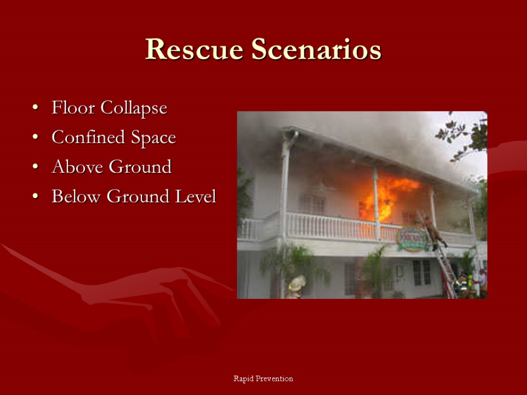 Rapid Prevention Rescue Scenarios Floor Collapse Confined Space Above Ground Below Ground Level